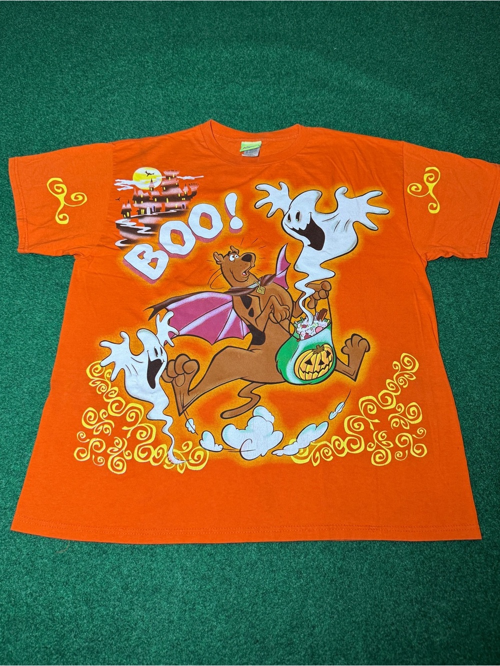 INSANE Vintage 90s Y2K Scooby Doo Cartoon Network Halloween T-shirt, AOP XL